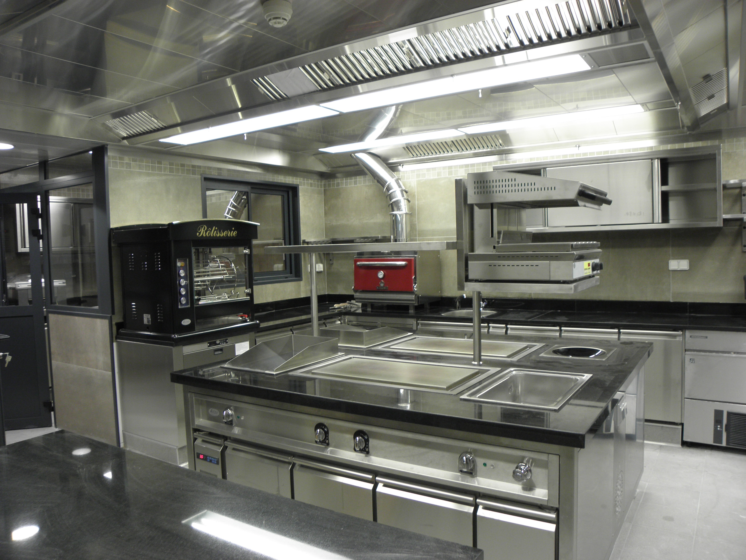 Cuisine professionnelle en inox