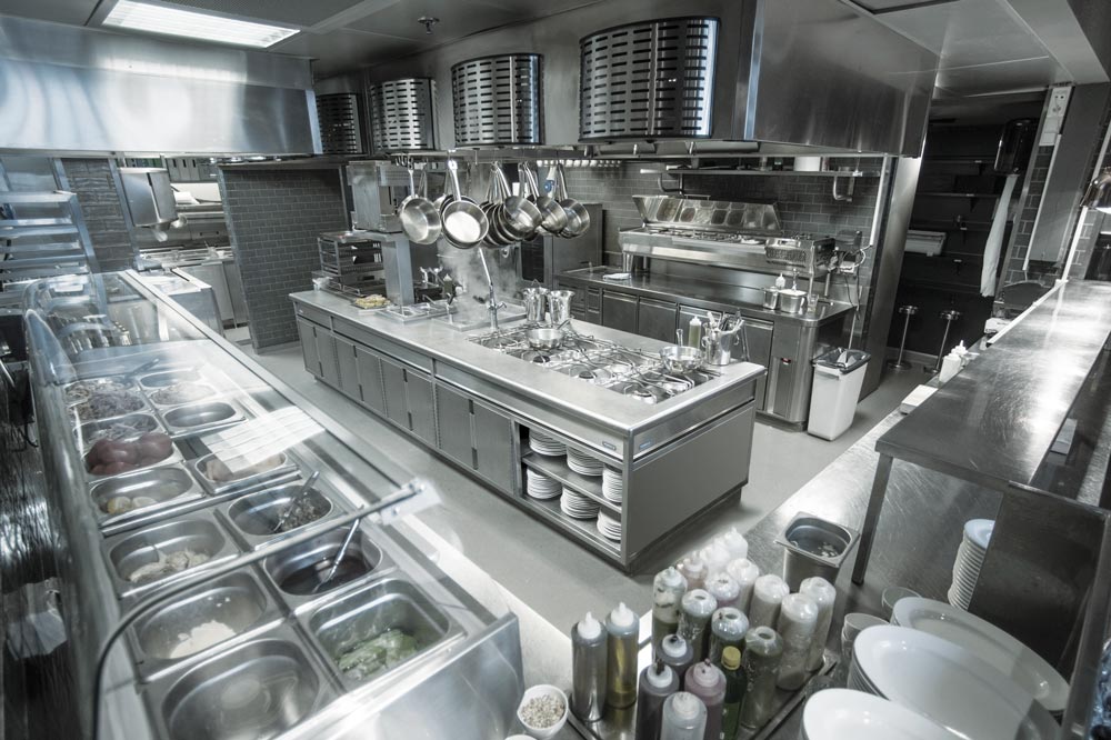 Cuisine professionnelle en inox