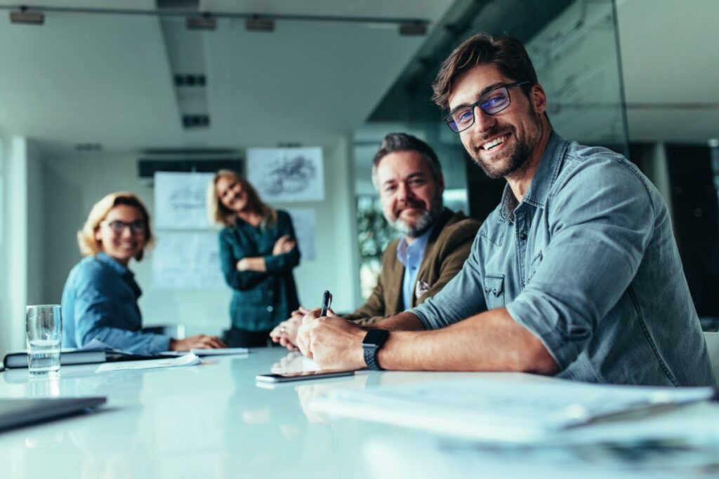 réunion de collaborateurs grands comptes